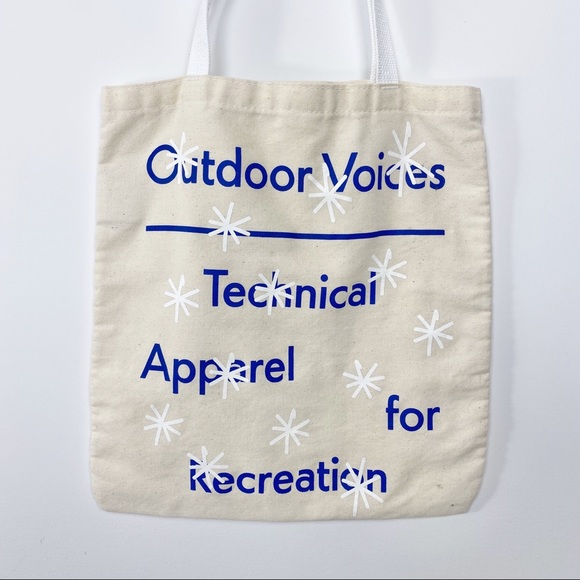 Outdoor Voices Handbags - Outdoor Voices winter themed canvas tote bag